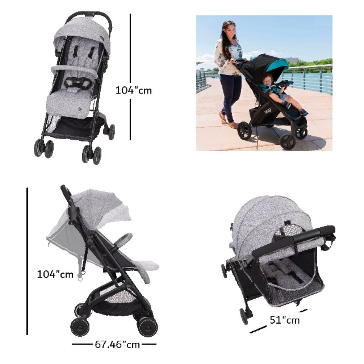 Babytrend JETAWAY PLUS COMPACT STROLLER Babykish