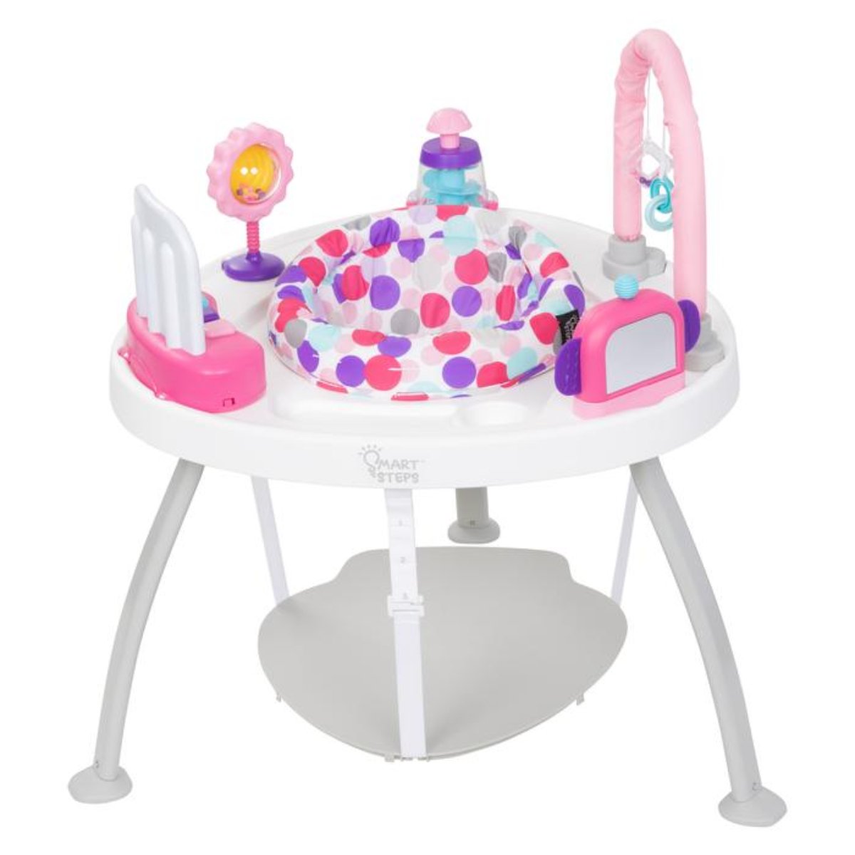 baby-store-dubai 3-IN-1 BOUNCE N’PLAY ACTIVITY CENTER PLUS-PRINCESS PINK