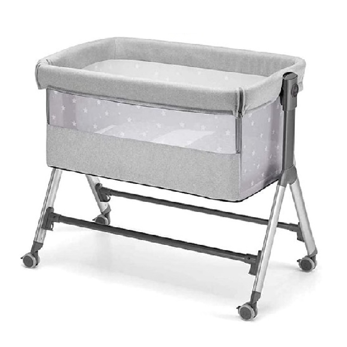 Cam - Sempreconte Baby Co Bed Cradle, Baby cot, Rocking Cradle, Convertible, foldable,  Essential sleeping portable, Crib, bedside - Silver Stars