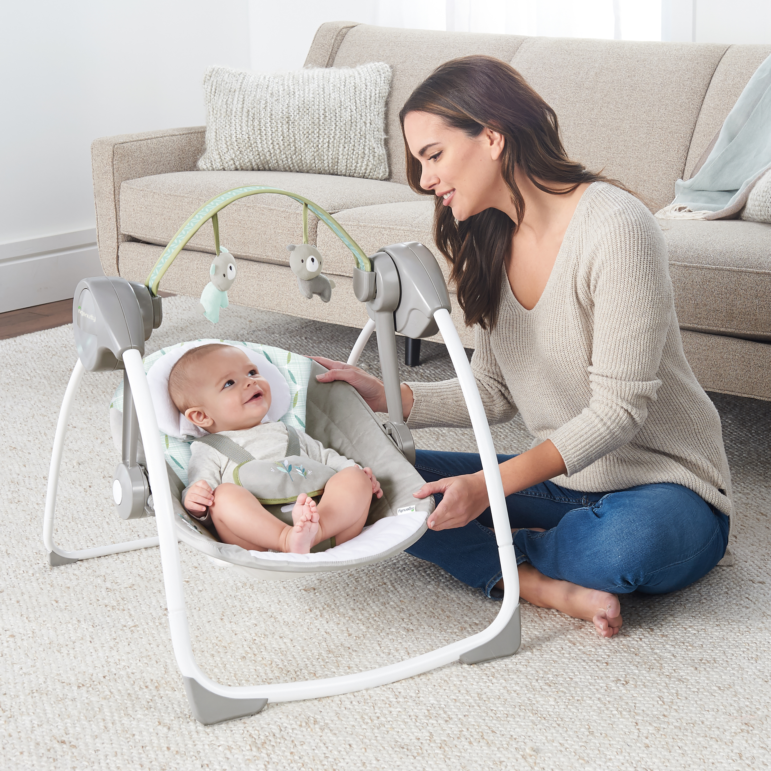 Comfort 2 Go Portable Swing - Cuddle Lamb – Kids2, LLC