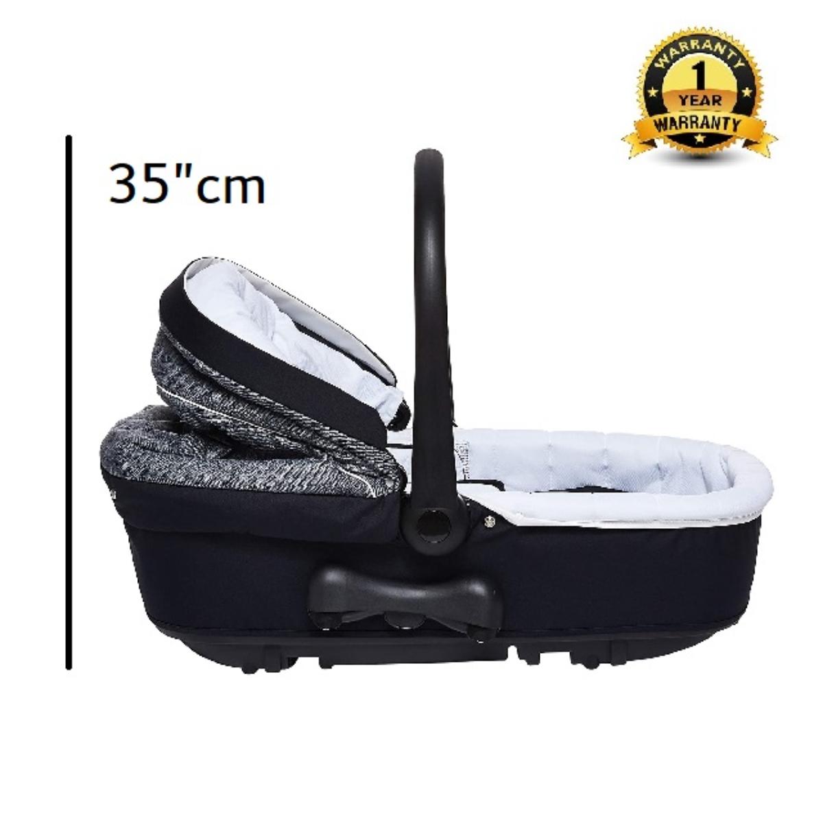 Cam - Coccola Baby infant Carrycot travel full body support, Beside sleeper, Bassinet, Portable bed, brethable cotton, Pressure protection, outdoor, picnic and travel - Blue