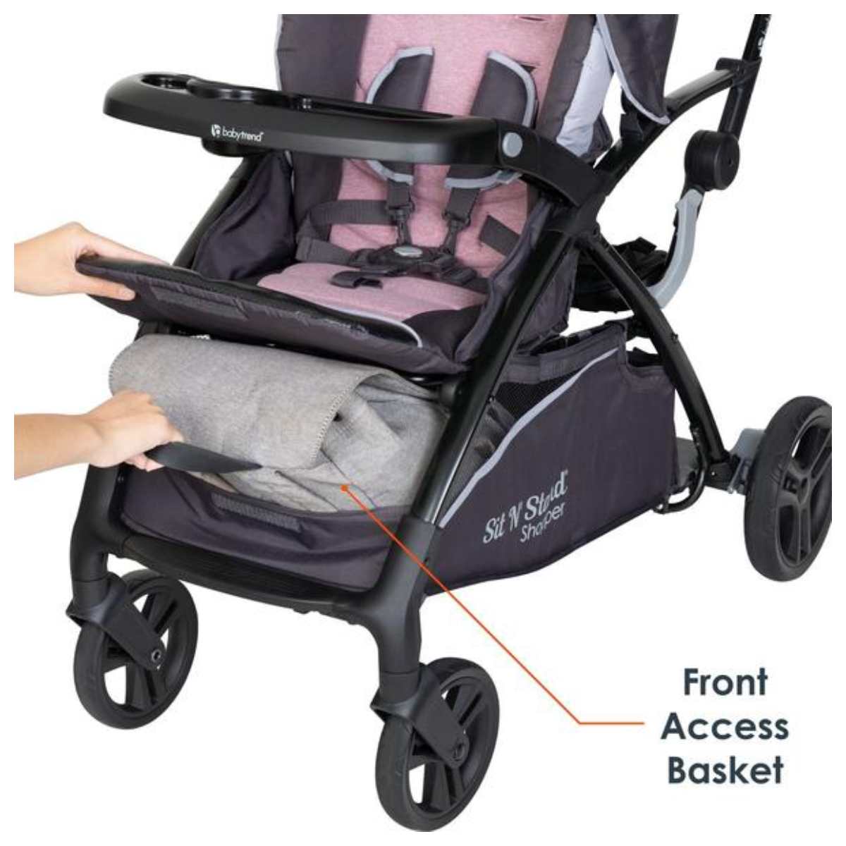 Babytrend Sit N' Stand® 5-in-1 Shopper - Cassis