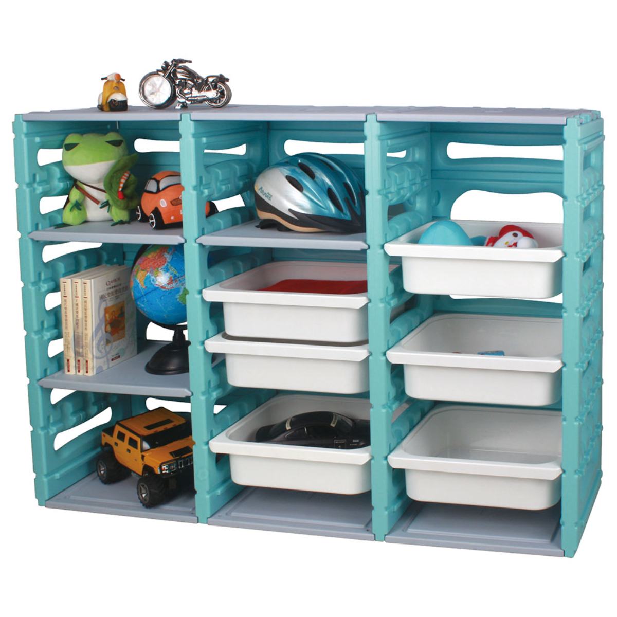 Ching Ching - 3 Cabinet With 6 Drawers & 3 Plates - Sky Blue